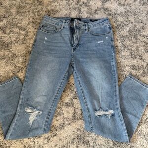 Judy Blue Distressed Skinny Jeans Size 11/30